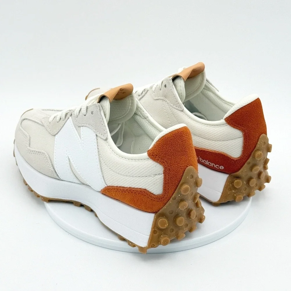 New Balance 327 Lifestyle Sneakers Size 7 Women White Brown WS327RA - NEW - Picture 4 of 10